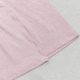 DEEP V-NECK LONG SLEEVE MAXI DRESS