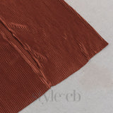 PUFF SLEEVE TWIST FRONT SPLIT THIGH DRESS