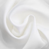 SATIN RUFFLE STRAPLESS DRESS IN WHITE