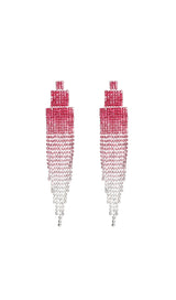 Dix Rhinestone Tassel Earrings