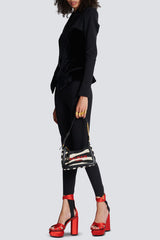 josephine Slim-fitting bustier jacket in black