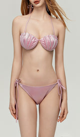 Darrah Pink Pearl Three-Piece Swimsuit