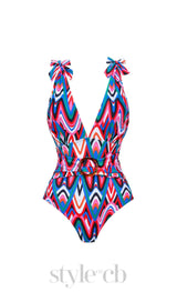 PRINTED SWIMSUIT SET
