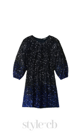 gradient sequin mini dress