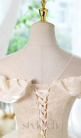 WHITE ANELA OFF SHOULDER SEQUIN MINI DRESS