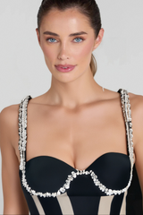 CRYSTAL MERMAID BANDAGE DRESS