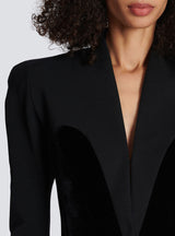 josephine Slim-fitting bustier jacket in black