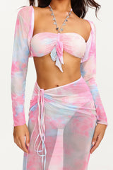 Moto Gradient Chain Bikini Set