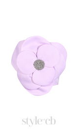 3D FLOWERS TOPS IN PURPLE