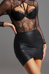 Stolen Cross Bandage Mini Skirt