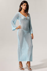 Ellyson Long Sleeves Hollow Out Maxi Dress