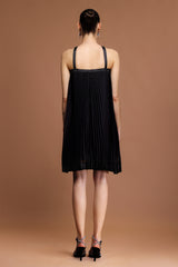 jessica Sleeveless Bowknot Folds Mini Dress