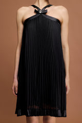 jessica Sleeveless Bowknot Folds Mini Dress