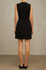 Manon sequined butterfly mini dress in black