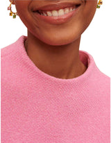 jessica sleeveless tweed mini dress in pink