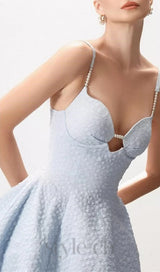 AMICE BLUE PEARL MINI DRESS