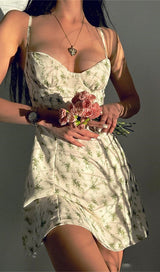 CHRISTIANA GARDEN PRINTED MINI DRESS