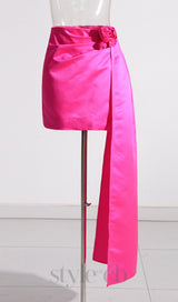 ANCHORET FLOWER MINI SKIRT IN PINK