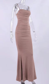 ALMOND JERSEY CORSET MAXI DRESS Dresses styleofcb 