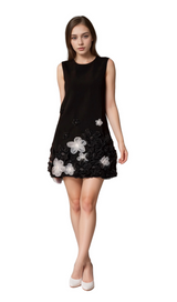 blanche Balius Sleeveless Flower Mini Dress
