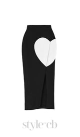 WHITE HEART EMBELLISHED SWIMSUIT