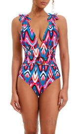 PRINTED SWIMSUIT SET