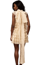 Jessica tiered flounce sleeveless mini dress