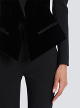 josephine Slim-fitting bustier jacket in black