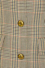 Check Wool Mini Dress