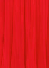 draped floor length dress in scarlet