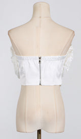 ANIMA 3D FLOWER TOP IN RED