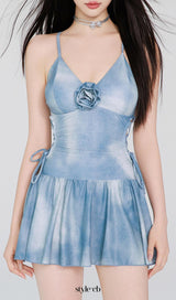 Dodson Blue Flower One-Piece Swimsuit