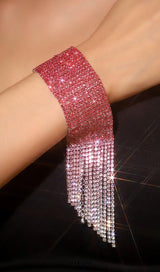 Danna Pink Rhinestone Bracelet