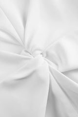 Crepe Twist Bodycon midi dress in white