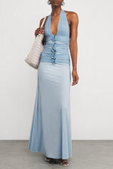 Halterneck Villadiego Maxi Dress