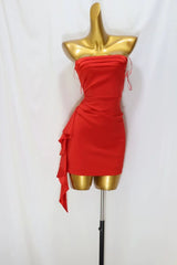 Lupe - Red Strapless Mini Dress
