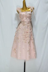 Absolute Elegance 3D Flower Midi Dress