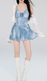 Dodson Blue Flower One-Piece Swimsuit