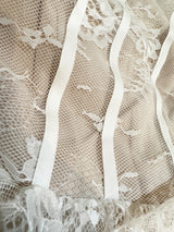 Sleeveless Stand Collar Lace Tutu mini dress in white