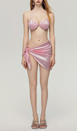 Darrah Pink Pearl Three-Piece Swimsuit