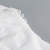 susanna 3D Flower Applique maxi Dress in white