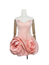 doreen 3d flower bud mini dress