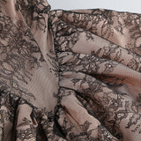 Orentha Lace Strapless Puff Mini Dress