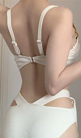 Dierk White Cutout One-Piece Swimsuit