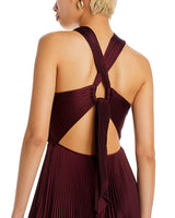 ATHENA PLEATED CUTOUT GOWN