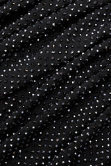 Abihail Crystal Cutout Mesh Top