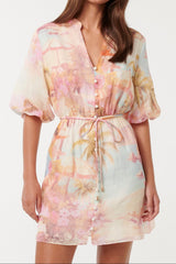 Franny multicolor floral print Mini Dress