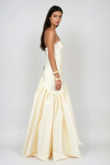 Bartol Satin Braided Rope Maxi Dress