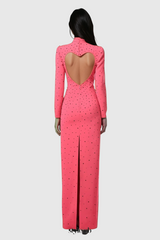 Berenice Heart Cutout  Long Sleeve Maxi Dress