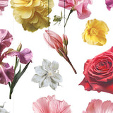 vanessa puff sleeve collage fleur mini dress